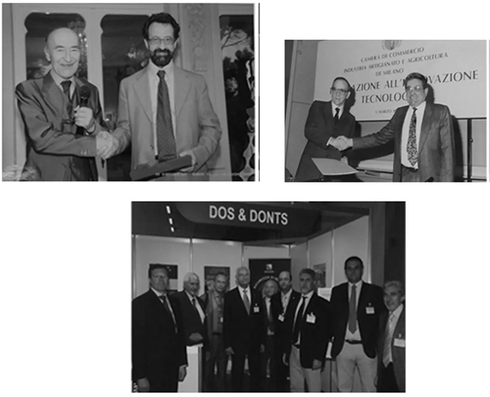 Business events and partnerships in history.